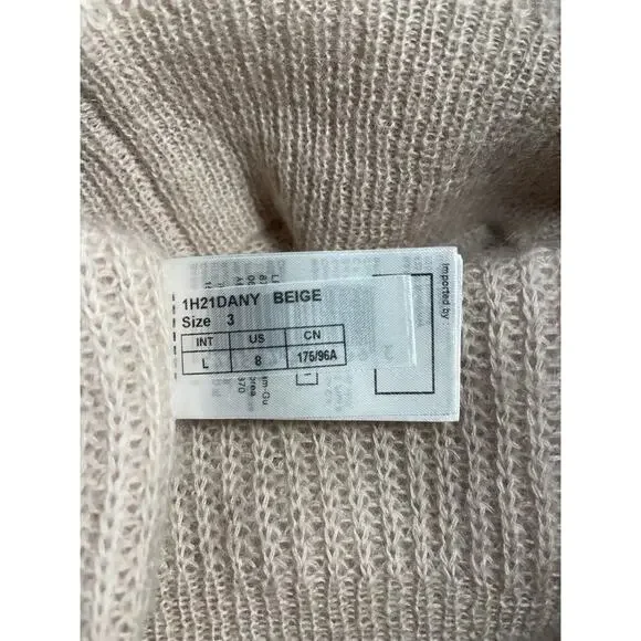 Ba&sh NWT women’s DANY Mohair sweater size 3/L/8 Beige Neutral - Picture 12 of 12